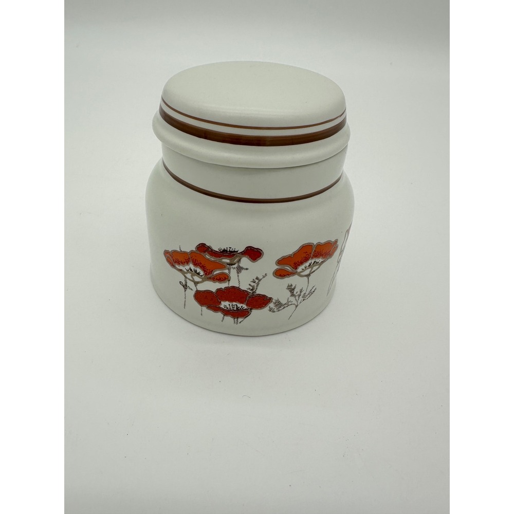 Royal Doulton Canister Fieldflower Vintage Floral Poppy cottagecore VTG